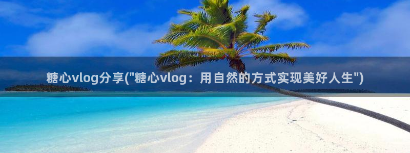 糖心vlog包子：糖心vlog分享(\