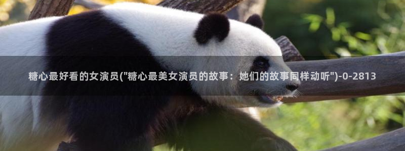  糖心·vlog：糖心最好看的女演员(\