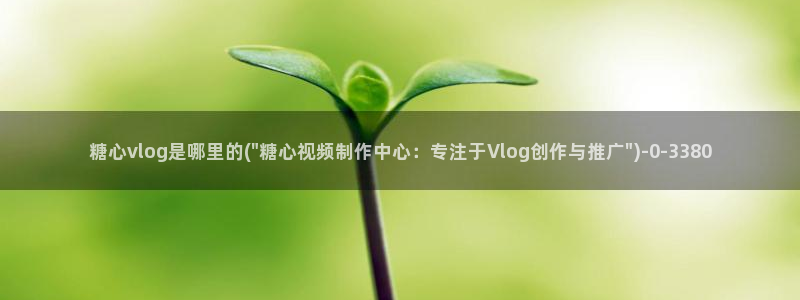  糖心vlog永久会员：糖心vlog是哪里的(\